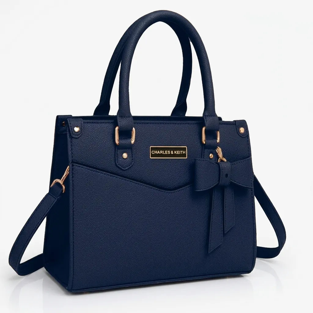 Grey Leather Shoulder Bag Large Size Women's Stylish