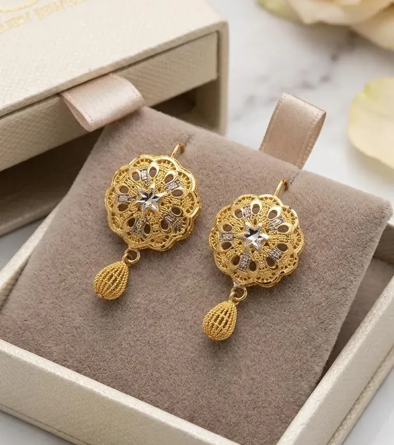 Golden Plated Fancy Earrings for Women