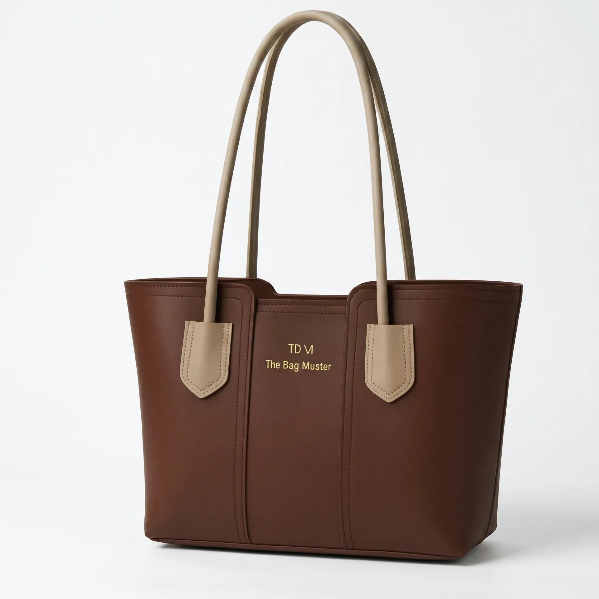 Women's Brown Leather Tote Bag - Durable & Stylish Daily Use