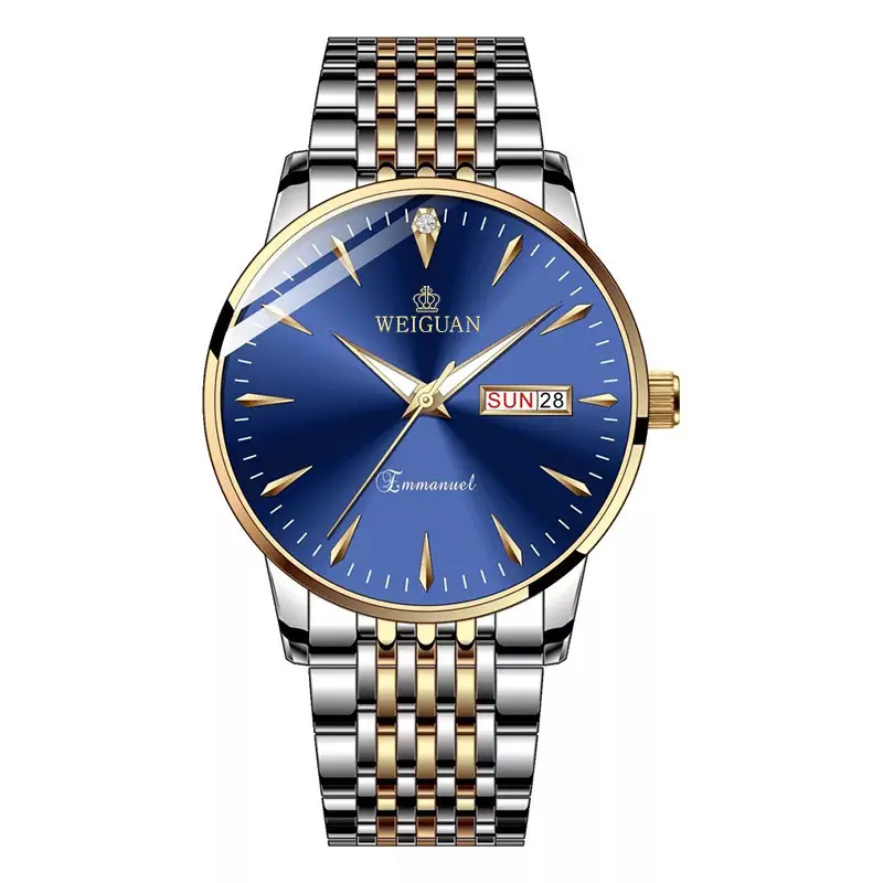 Premium Blue & Golden watch for Man